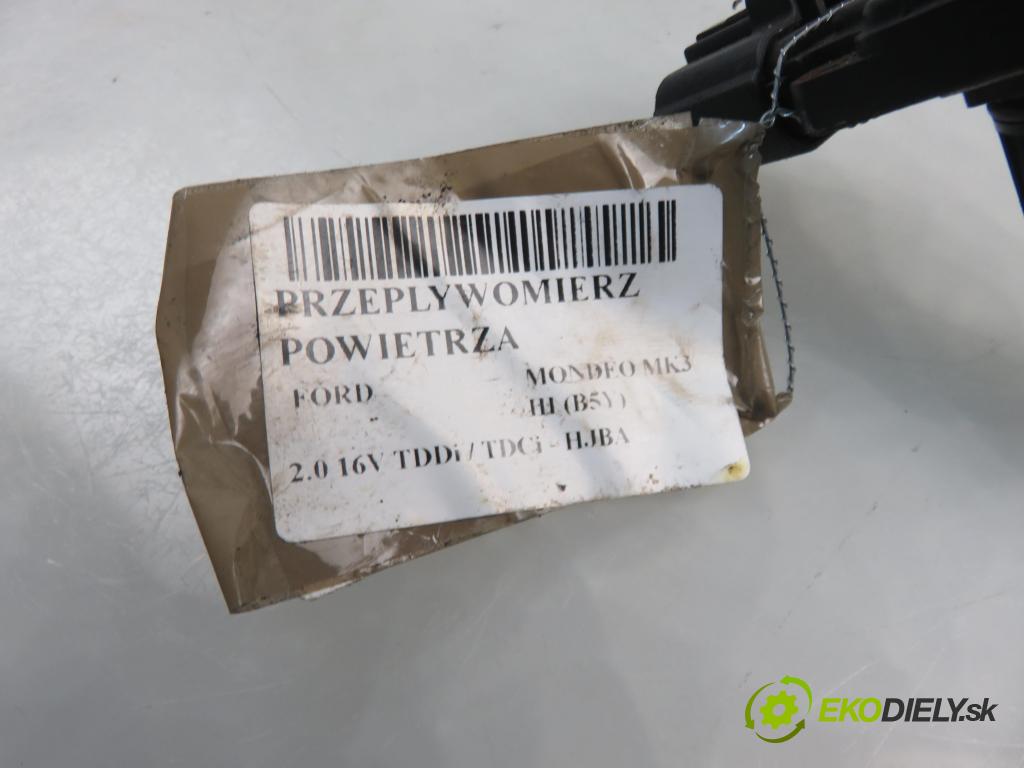 FORD MONDEO III (B5Y) LIFTBACK 2005 85,00 2.0 16V 115 TDDi / TDCi - HJBA 1998,00 váha vzduchu vzduchu XS7F12B579AA ; AFH60M16