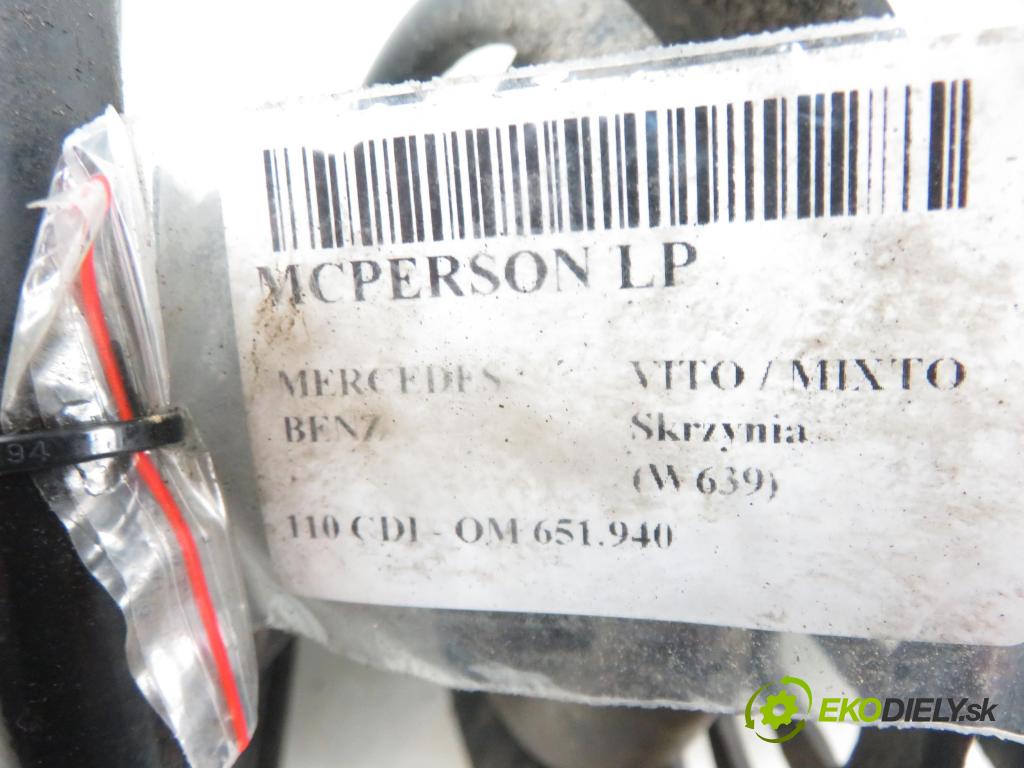 MERCEDES-BENZ VITO / MIXTO Skrzynia (W639) FURGON 2011 70,00 110 CDI - 95 OM 651.940 2143,00 MCPERSON LP 6393206613