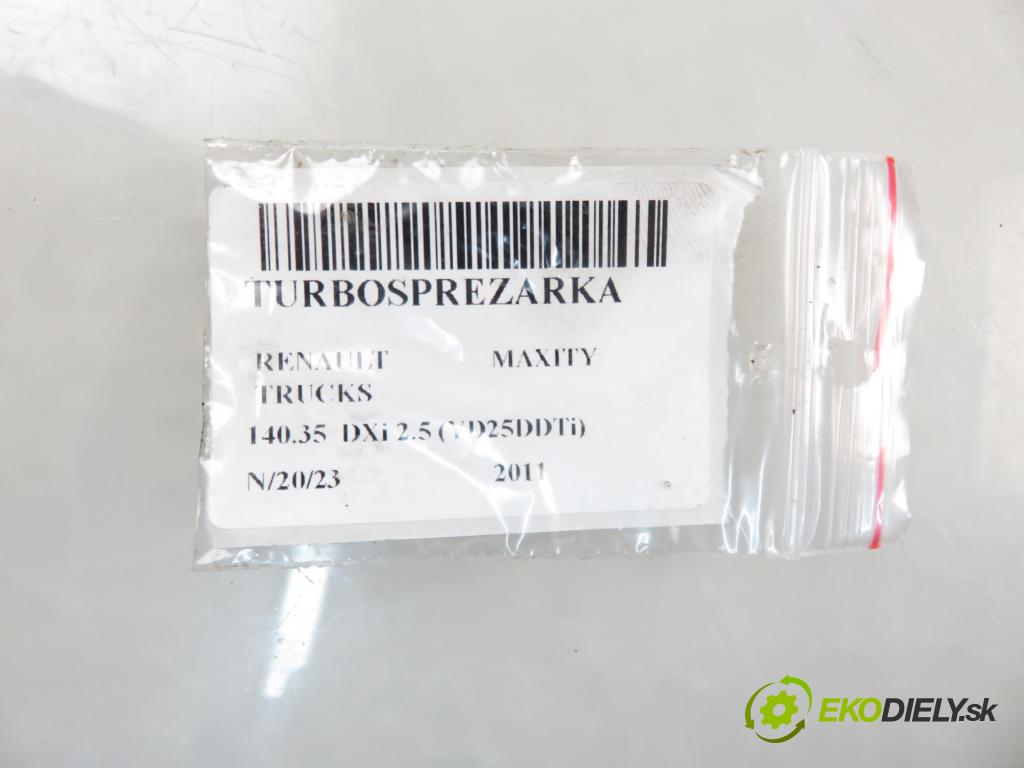 RENAULT TRUCKS MAXITY CHLODNIA 2011 100,00 DXi 2.5 140.35 (YD25DDTi) 2488,00 Turbodúchadlo 53039700231 (Turbodúchadlá (kompletné))