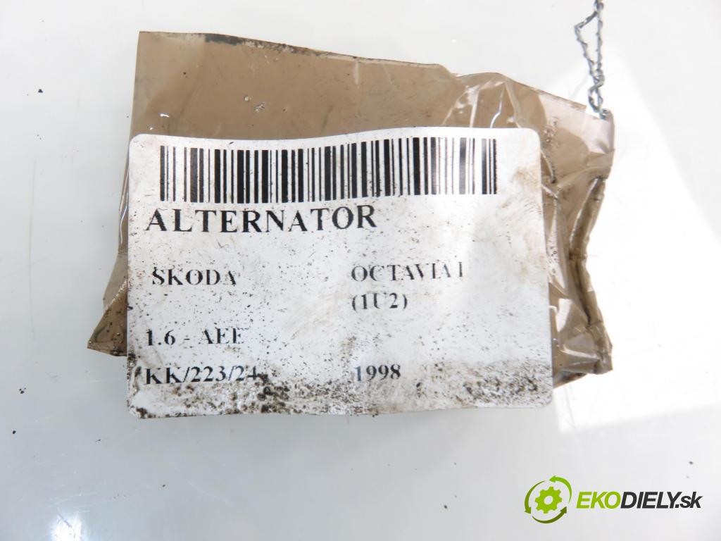 SKODA OCTAVIA I (1U2) LIFTBACK 1998 55,00 1.6 - AEE 1598,00 Alternátor 0123310037 ; 037903025B (Alternátory)