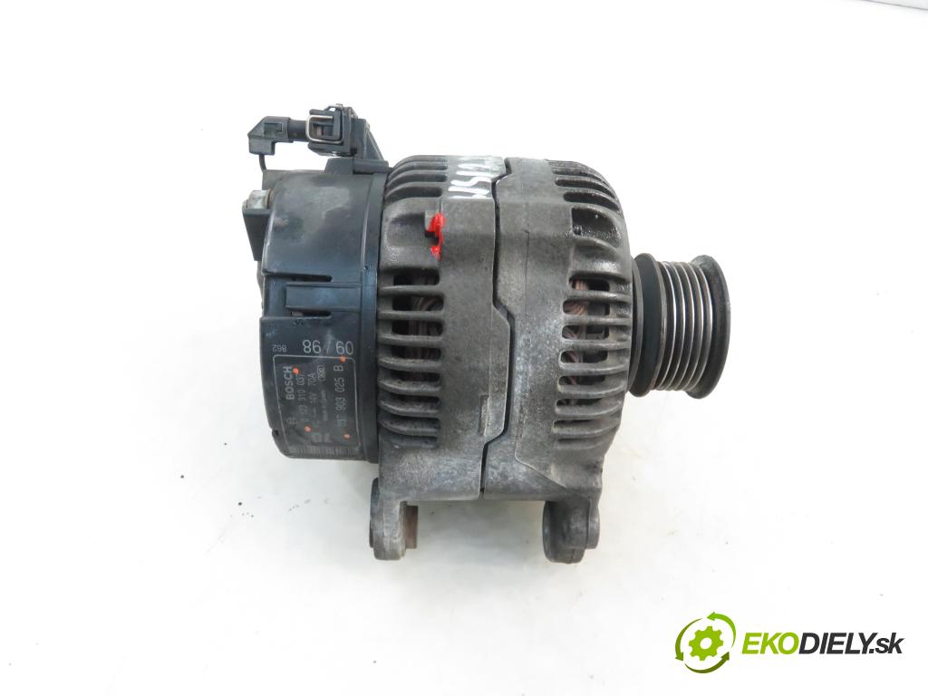 SKODA OCTAVIA I (1U2) LIFTBACK 1998 55,00 1.6 - AEE 1598,00 Alternátor 0123310037 ; 037903025B (Alternátory)