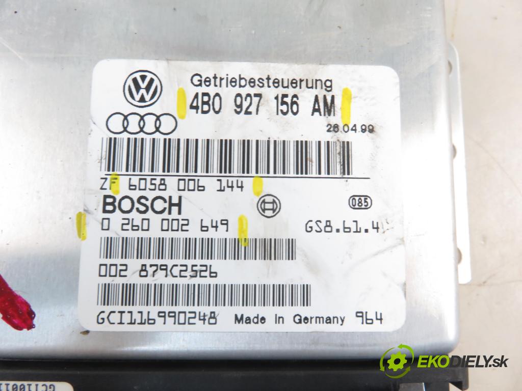 AUDI A6 Avant (4B5, C5) KOMBI 1999 121,00 2.4 quattro - APS 2393,00 Riadiaca jednotka prevodovky 4B0927156AM ; 6058006144 ; 0260002649