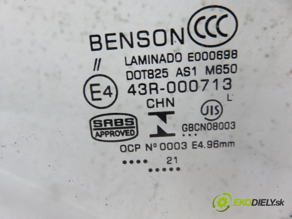 MERCEDES-BENZ CLK (C208) COUPE 1998 100,00 200 (208.335) - M 111.945 1998,00 okno PŘEDNÍ