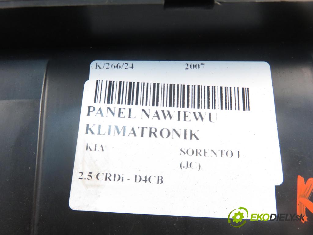 KIA SORENTO I (JC) SUV 2007 103,00 2.5 CRDi 140 - D4CB 2497,00 Panel kúrenia KLIMATRONIK 972503E260