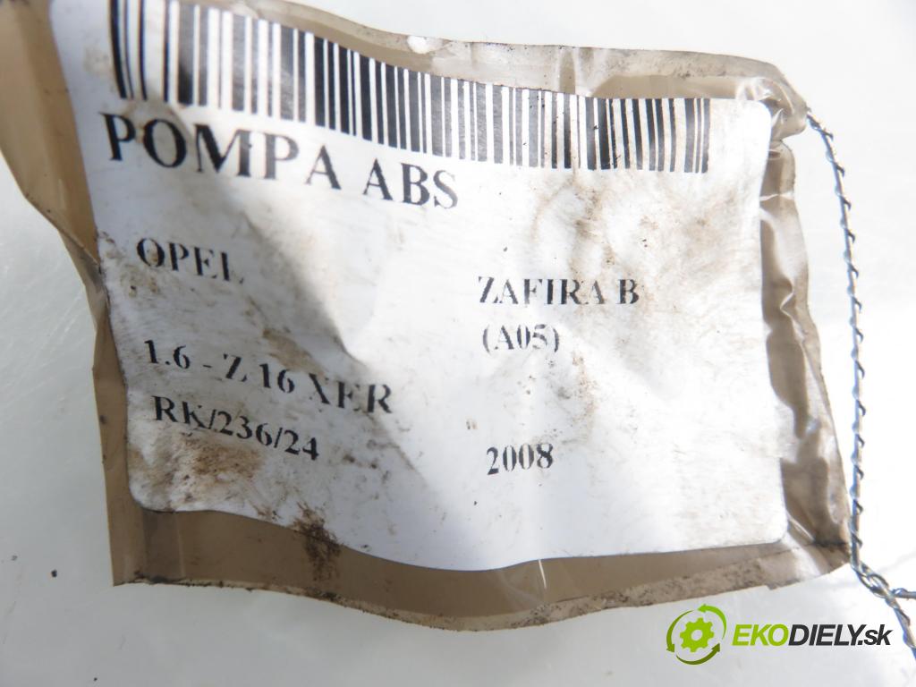 OPEL ZAFIRA B (A05) MINIVAN 2008 85,00 1.6 - Z 16 XER 1598,00 Pumpa ABS 10096005903 ; 13244860BJ (Pumpy ABS)