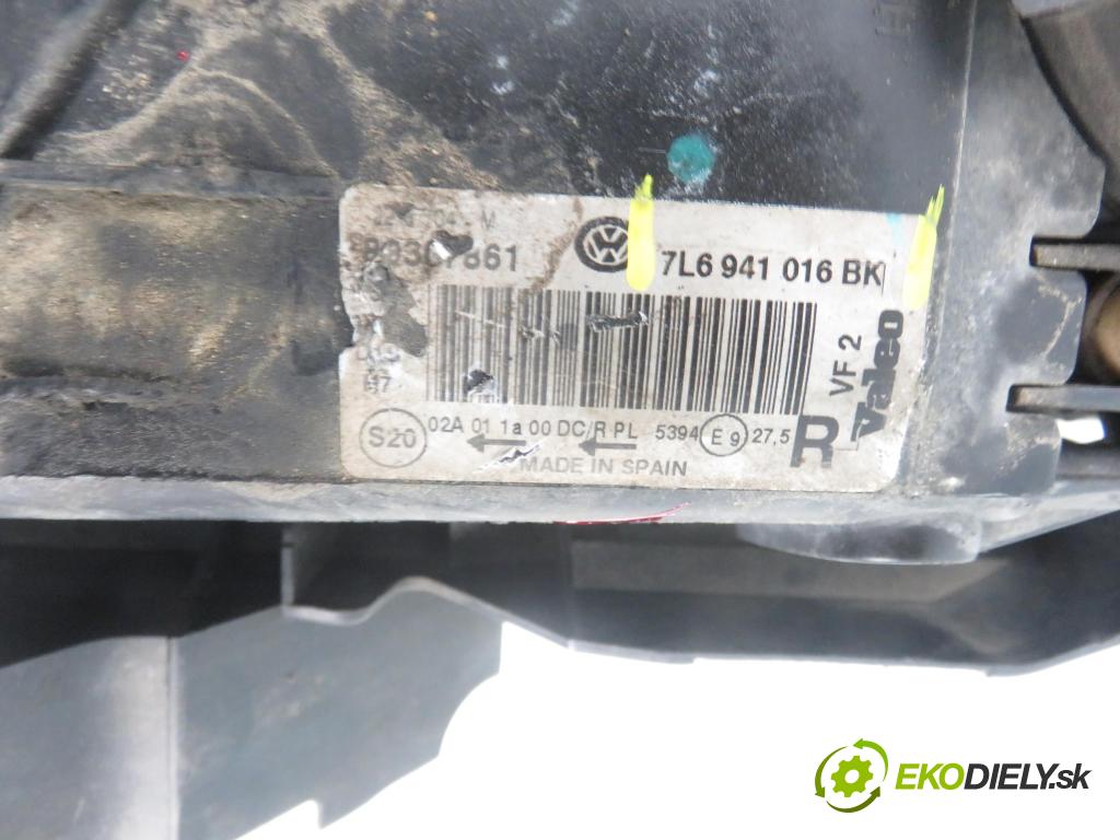 VW TOUAREG (7LA, 7L6, 7L7) SUV 2005 230,00 5.0 V10 TDI PD 313 - AYH 4921,00 Svetlo PP 7L6941016BK