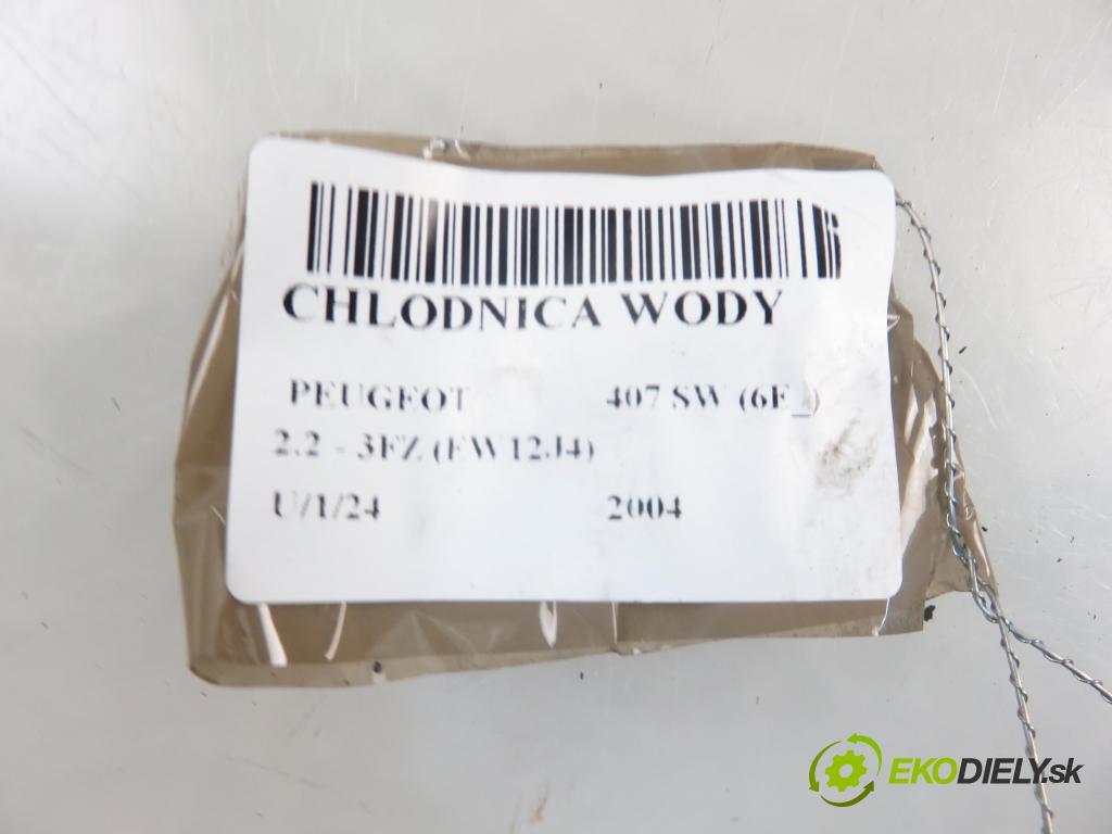 PEUGEOT 407 SW (6E_) KOMBI 2004 116,00 2.2 - 3FZ (EW12J4) 2230,00 chladič vody 9645586980