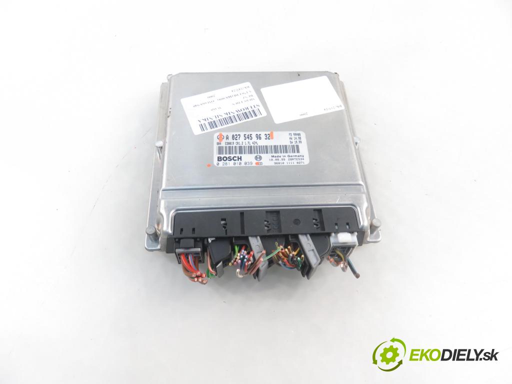 MERCEDES-BENZ KLASA A (W168) HB 2000 66,00 1.7 CDI 90 1689,00 Riadiaca jednotka Motor A0275459632 ; 0281010039