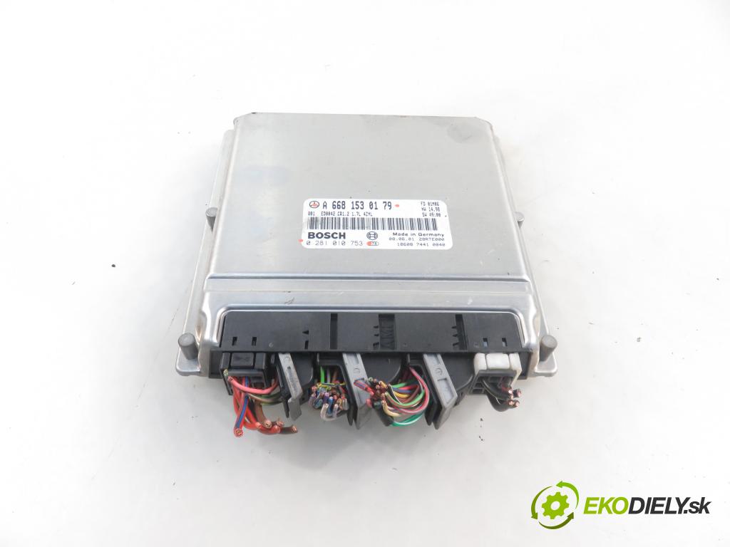 MERCEDES-BENZ KLASA A (W168) HB 2001 55,00 A 160 CDI 75 - OM 668.940 1689,00 Riadiaca jednotka Motor A6681530179 ; 0281010753
