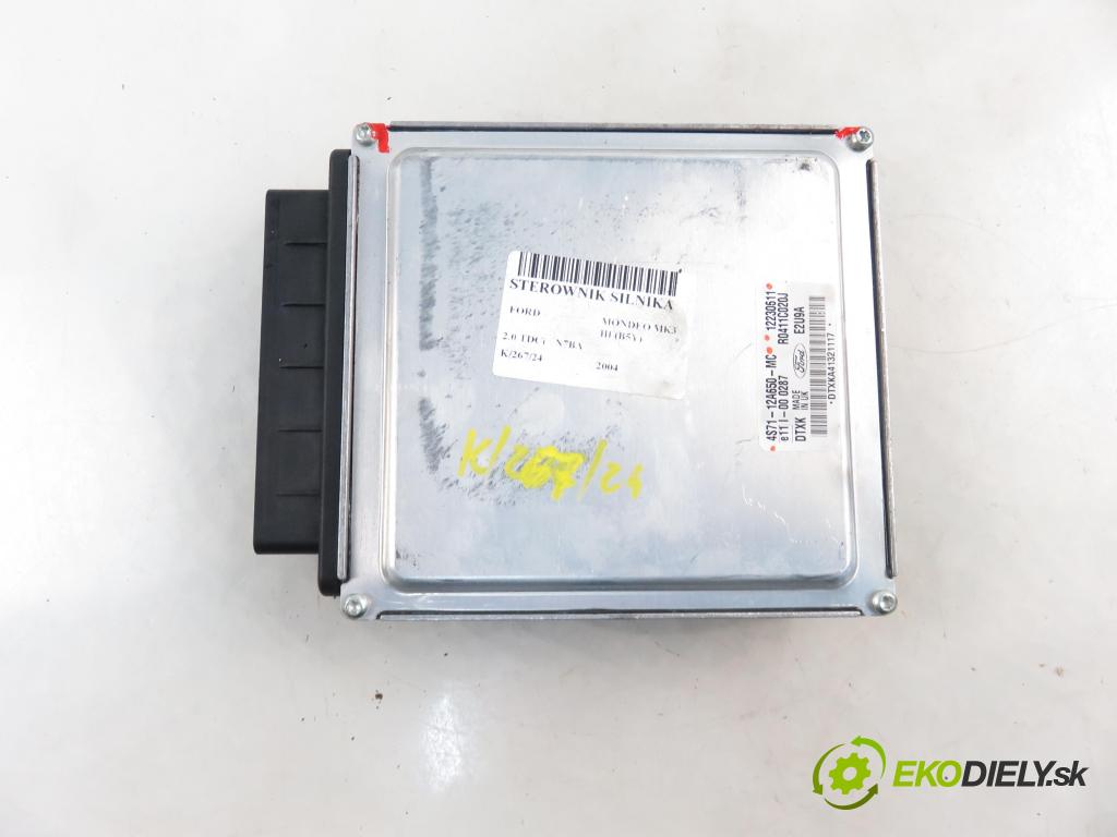 FORD MONDEO III (B5Y) LIFTBACK 2004 96,00 2.0 TDCi - N7BA 1998,00 Riadiaca jednotka Motor 4S7112A650MC ; 12230611