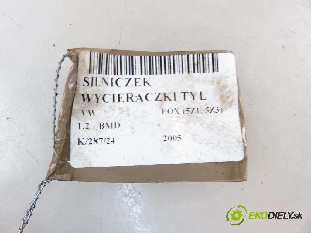VW FOX (5Z1, 5Z3) HB 2005 40,00 1.2 - BMD 1198,00 motorek stěrače ZADNÍ: 5Z6955711 ; F006B20059
