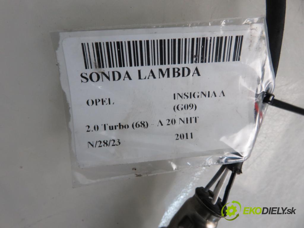 OPEL INSIGNIA A (G09) SEDAN 2011 0,00 2.0 Turbo (68) - A 20 NHT 1998,00 sonda lambda 12629659 (Lambda sondy)