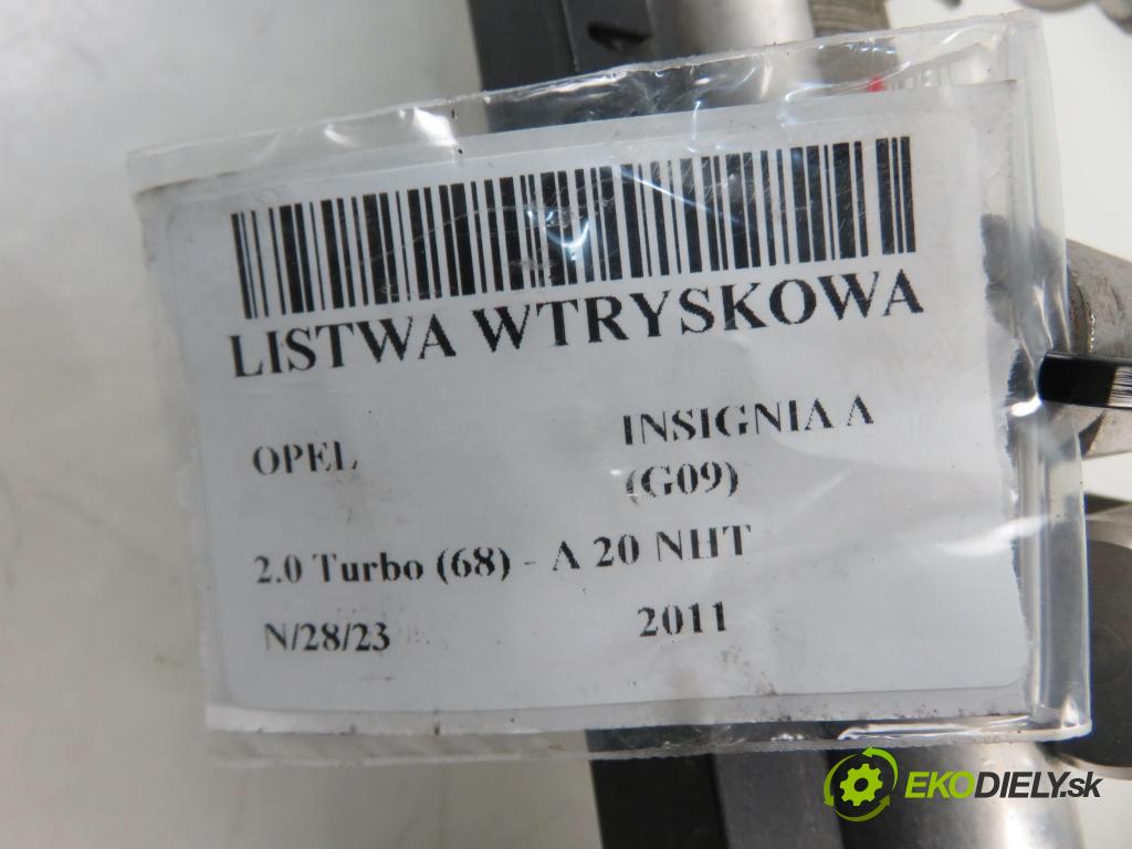 OPEL INSIGNIA A (G09) SEDAN 2011 0,00 2.0 Turbo (68) - A 20 NHT 1998,00 Lišta vstrekovacia 12621643 ; 0261555059 (Vstrekovacie lišty)