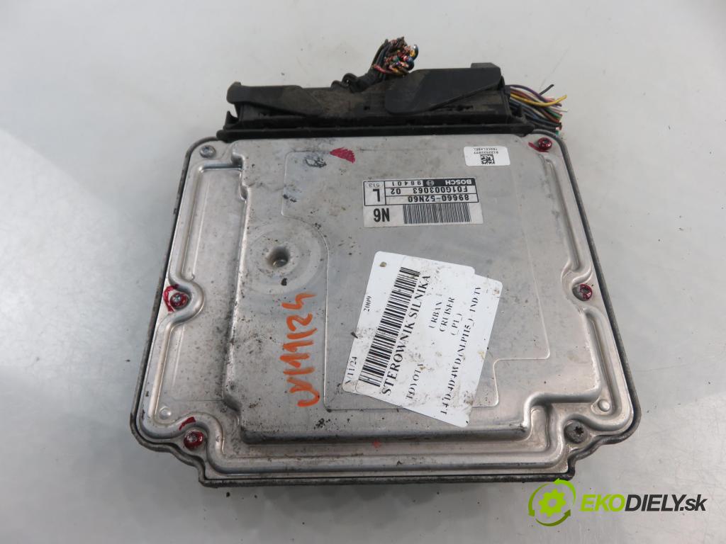 TOYOTA URBAN CRUISER (_P1_) CROSSOVER 2009 66,00 1.4 D-4D 4WD 90 - 1ND-TV 1364,00 Riadiaca jednotka Motor 8966152L40 ; 0281015696