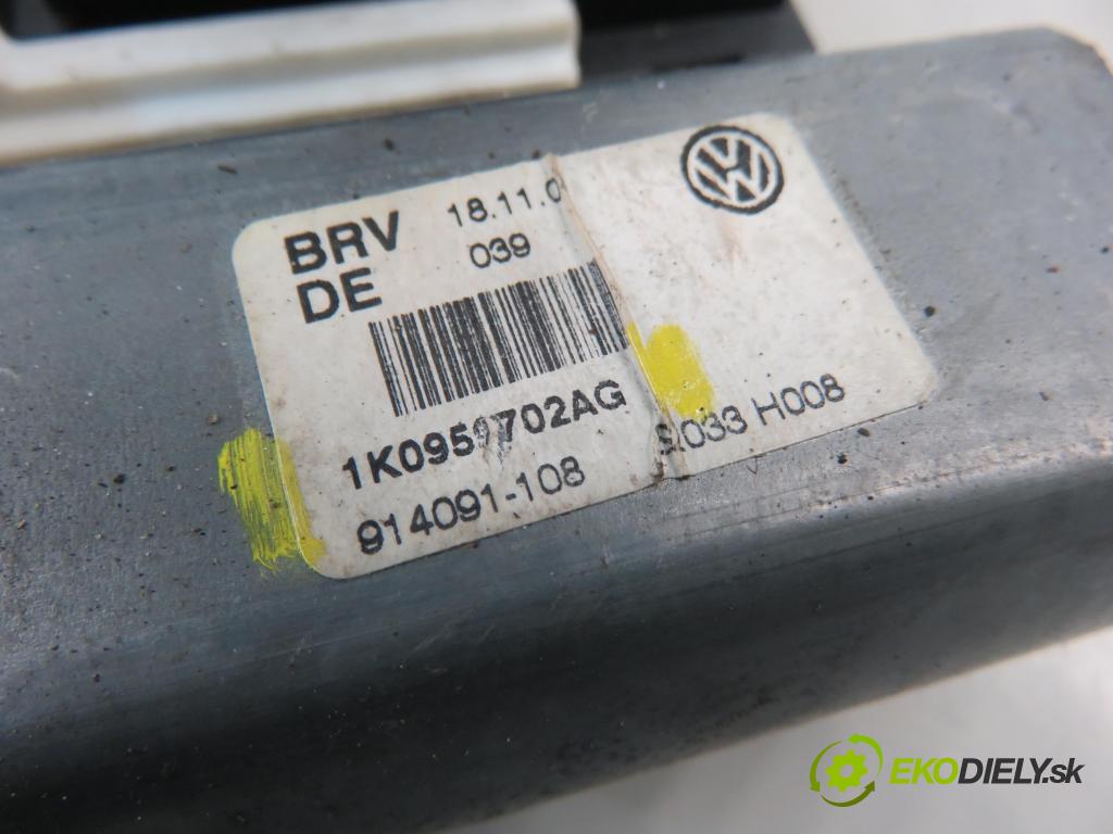 VW GOLF VI (5K1) HB 2009 75,00 1.6 8V 102 - BSE 1595,00 Motorček sťahovania okien PP 1K0959702AG ; 1K0959792R
