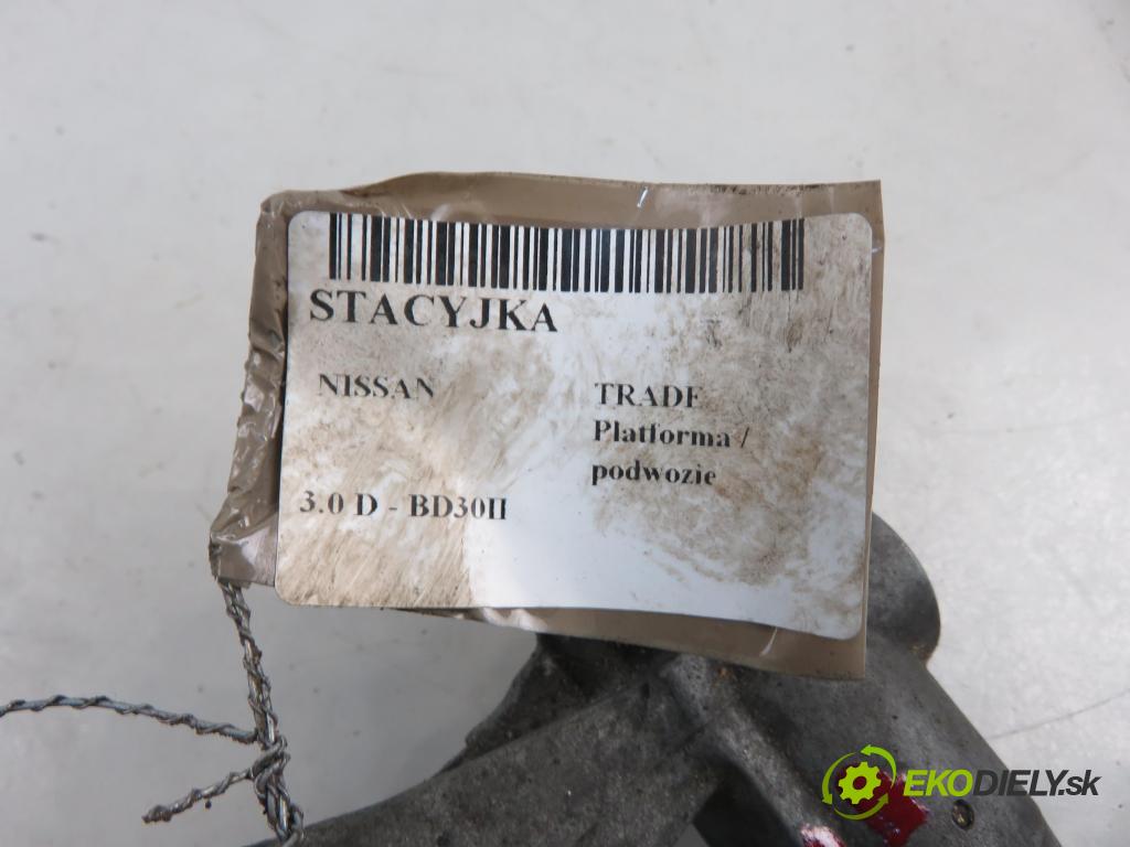 NISSAN TRADE Platforma / podwozie KABINA/PLATFORMA 1996 63,00 3.0 D 86 - BD30II 2953,00 spinačka  (Spínacie skrinky a kľúče)