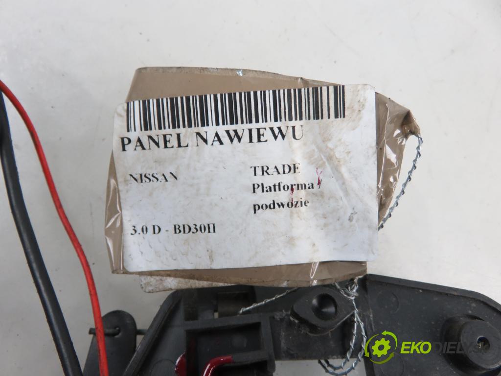 NISSAN TRADE Platforma / podwozie KABINA/PLATFORMA 1996 63,00 3.0 D 86 - BD30II 2953,00 Panel kúrenia 810421263F