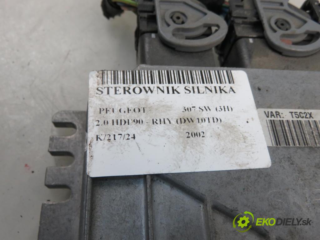 PEUGEOT 307 SW (3H) KOMBI 2002 66,00 2.0 HDI 90 - RHY (DW10TD) 1997,00 Riadiaca jednotka Motor SW9646449280 ; 5WS40030BT