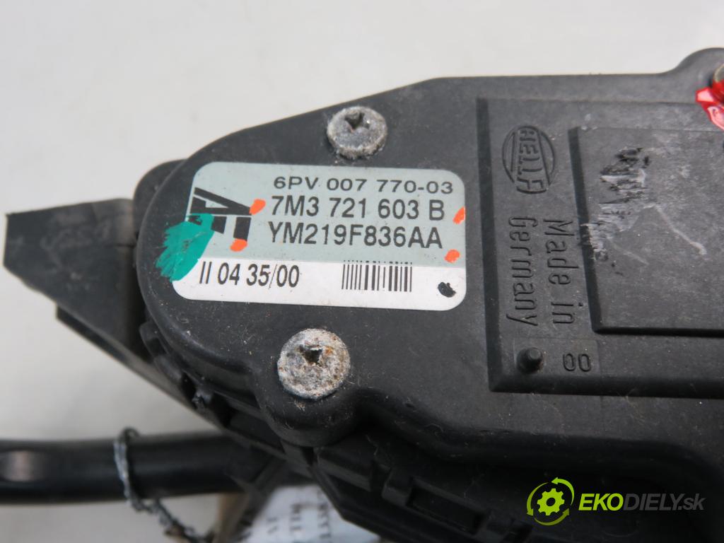 SEAT ALHAMBRA (7V8, 7V9) VAN 2000 85,00 1.9 TDI PD 115 - AUY 1896,00 Potenciometer plynového pedálu 7M3721603B ; YM219F836AA (Pedále)