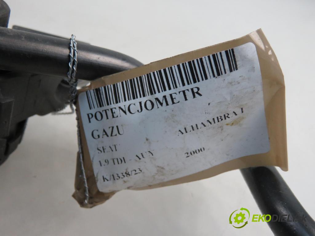 SEAT ALHAMBRA (7V8, 7V9) VAN 2000 85,00 1.9 TDI PD 115 - AUY 1896,00 Potenciometer plynového pedálu 7M3721603B ; YM219F836AA (Pedále)