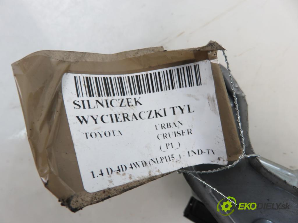 TOYOTA URBAN CRUISER (_P1_) CROSSOVER 2009 66,00 1.4 D-4D 4WD 90 - 1ND-TV 1364,00 motorek stěrače ZADNÍ: 8513052150 ; 2596001452