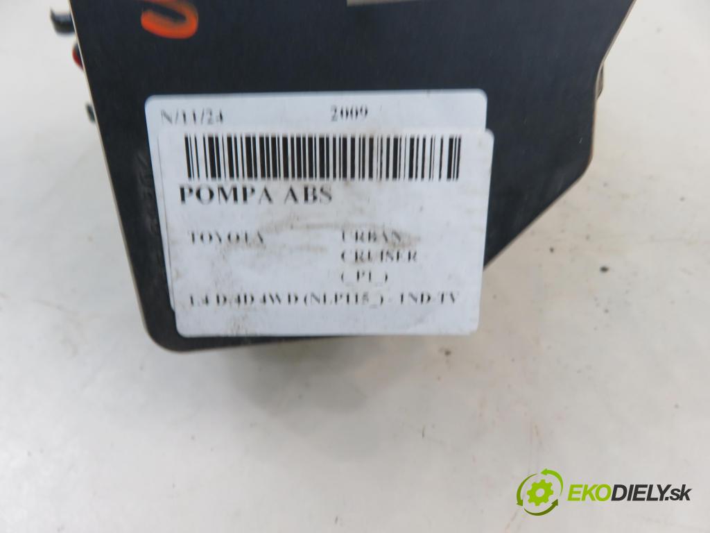 TOYOTA URBAN CRUISER (_P1_) CROSSOVER 2009 66,00 1.4 D-4D 4WD 90 - 1ND-TV 1364,00 Pumpa ABS 4454052170 ; 8954152A10 ; 1338006010 (Pumpy ABS)