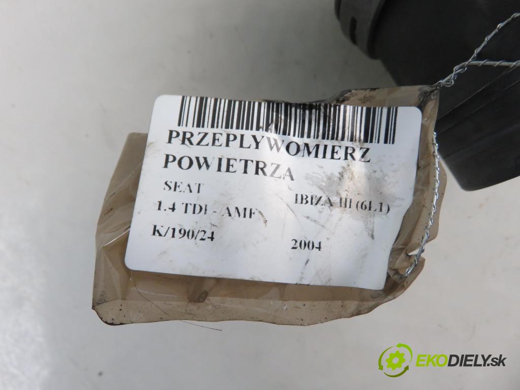SEAT IBIZA III (6L1) HB 2004 55,00 1.4 TDI 75 - AMF 1422,00 váha vzduchu vzduchu F00C2G2055 ; 0281002531 ; 038906461B
