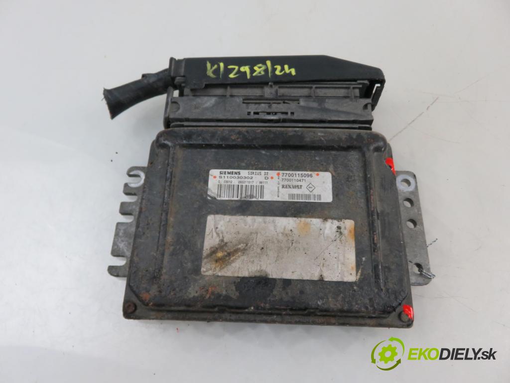 RENAULT MEGANE I (BA0/1_) HB 1999 55,00 1.4 e (BA0E, BA0V) - E7J 626 1390,00 Riadiaca jednotka Motor 7700115096 ; S110030302D