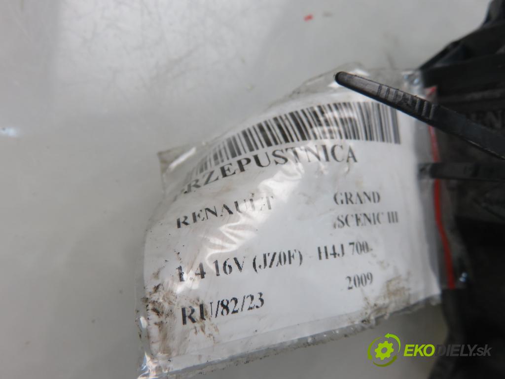 RENAULT GRAND SCENIC III (JZ0/1_) MINIVAN 2009 96,00 1.4 TCe 130 - H4J 700 1397,00 Škrtiaca klapka 8200570865D ; 8200578645 (Škrtiace klapky)