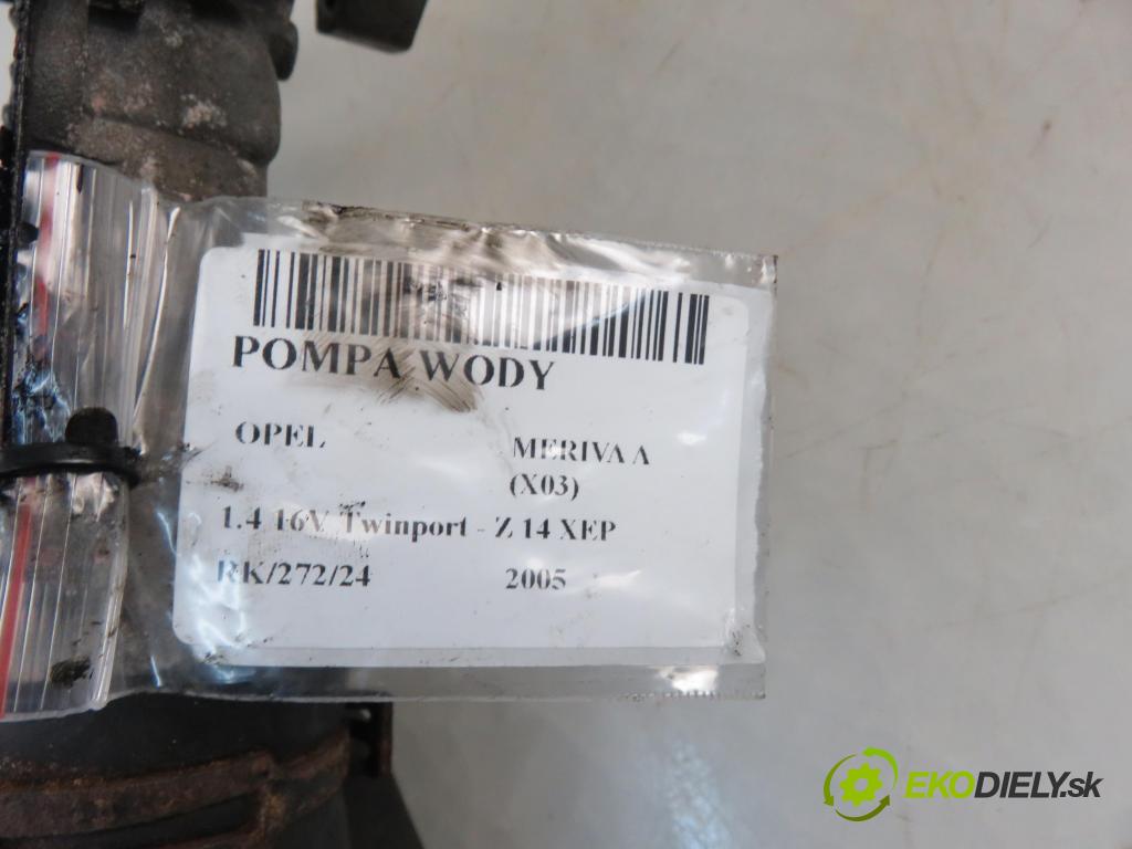 OPEL MERIVA A nadwozie wielkoprzestrzenne (MPV) (X03) MINIVAN 2005 66,00 1.4 16V Twinport - Z 14 XEP 1364,00 pumpa vody 01026111 (Vodní pumpy)