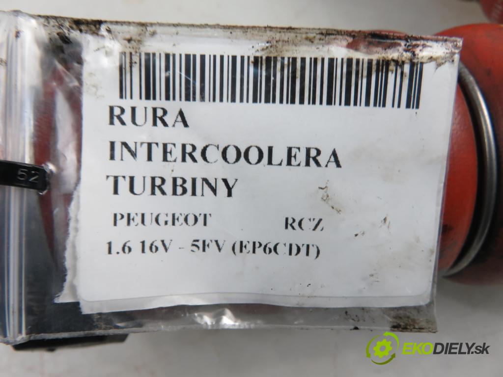 PEUGEOT RCZ COUPE 2010 115,00 1.6 16V THP - 5FV (EP6CDT) 1598,00 Rúra intercoolera turba 9687511480
