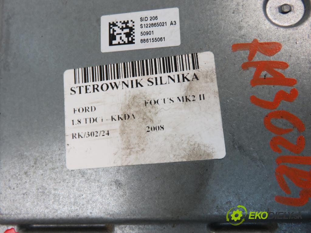 FORD FOCUS II (DA_, HCP) HB 2008 85,00 1.8 TDCi 115 - KKDA 1753,00 Riadiaca jednotka Motor 7M5112A650BCB ; 5WS40778BT