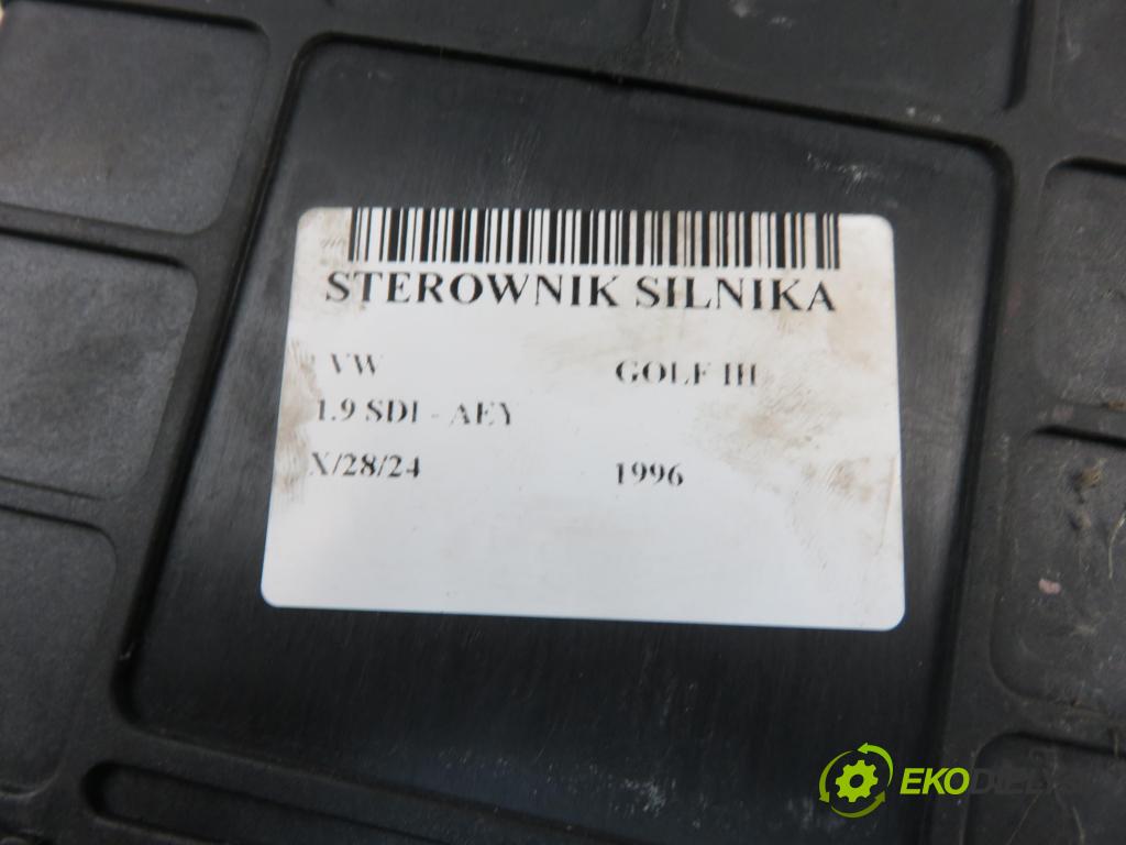 VW GOLF III (1H1) HB 1996 47,00 1.9 SDI - AEY 1896,00 Riadiaca jednotka Motor 028906021BP ; 0281001343