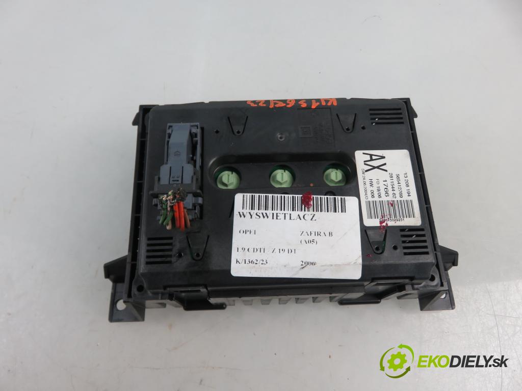 OPEL ZAFIRA B (A05) VAN 2006 88,00 1.9 CDTI 8V 120 - Z 19 DT 1910,00 RADIO CD 13190856 ; 13208194