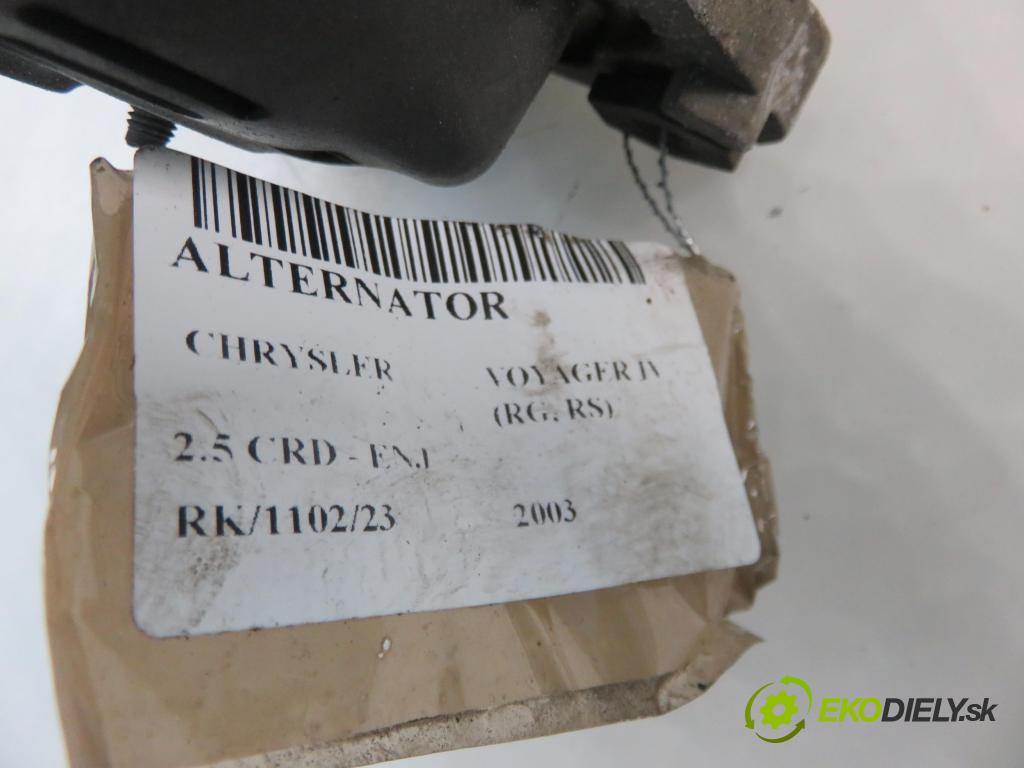CHRYSLER VOYAGER IV (RG, RS) MINIVAN 2003 105,00 2.5 CRD 143 - ENJ 2499,00 Alternátor 04868429AD ; 4210000082 (Alternátory)