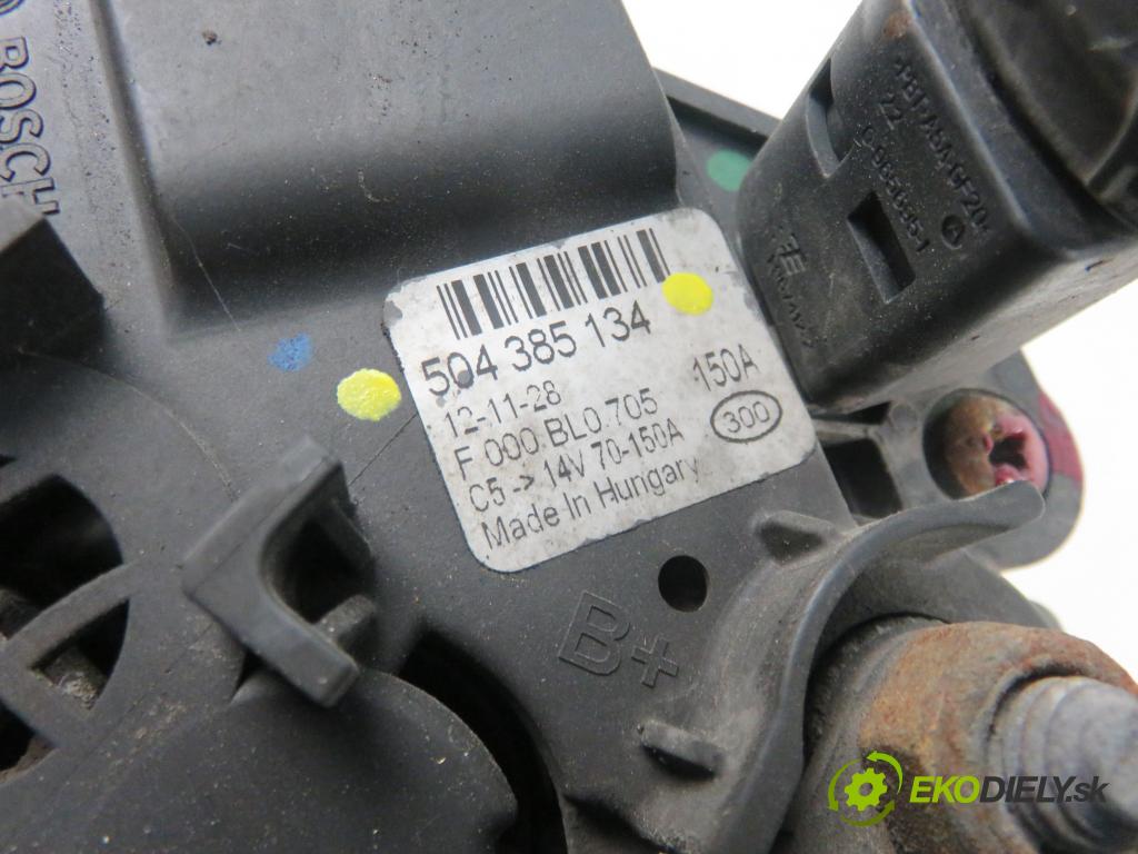 FIAT DUCATO Furgon (250_, 290_) FURGON 2013 96,00 130 Multijet 2.3 D - F1AE3481D 2287,00 Alternátor 504385134 (Alternátory)