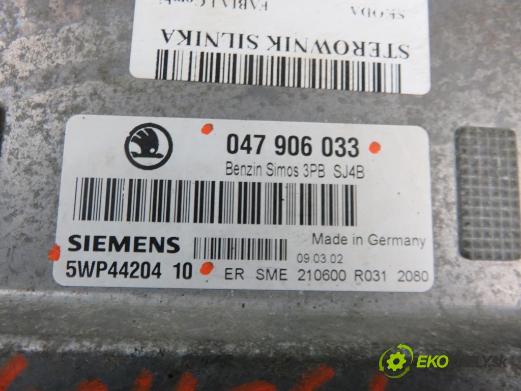 SKODA FABIA I Combi (6Y5) KOMBI 2002 44,00 1.4 - AZE 1397,00 Riadiaca jednotka Motor 047906033 ; 5WP4420410