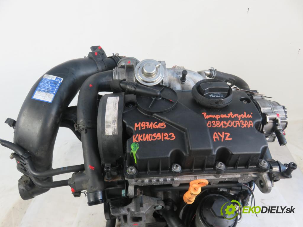 VW LUPO (6X1, 6E1) HB 2001 45,00 1.2 TDI 3L - AYZ 1191,00 motor DIESLA AYZ