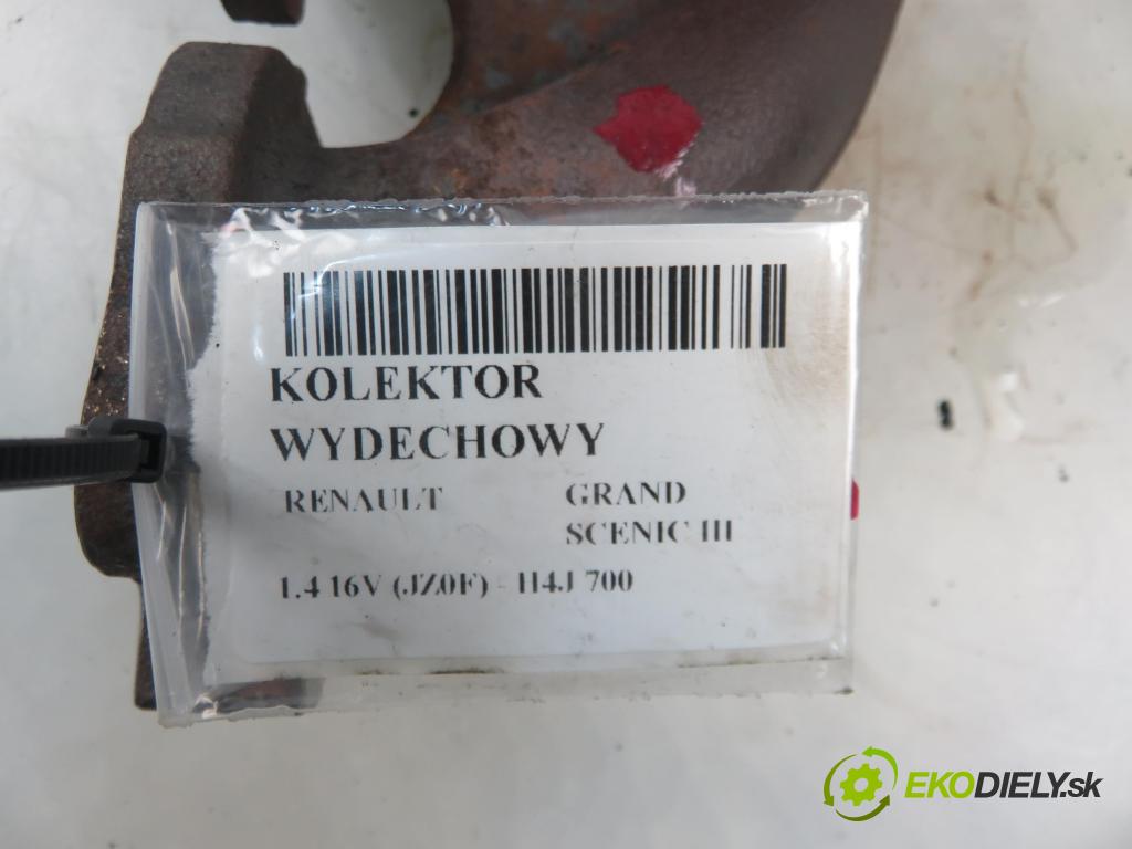 RENAULT GRAND SCENIC III (JZ0/1_) MINIVAN 2009 96,00 1.4 TCe 130 - H4J 700 1397,00 potrubí VYČERPAT: 0001RD (Výfukové potrubí)