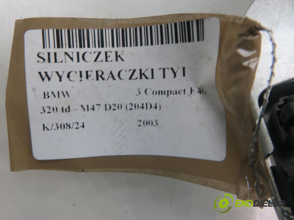 BMW 3 Compact (E46) HB 2003 110,00 320 td 150 - M47 D20 (204D4) 1995,00 Motorček stierače zadné 0390201574