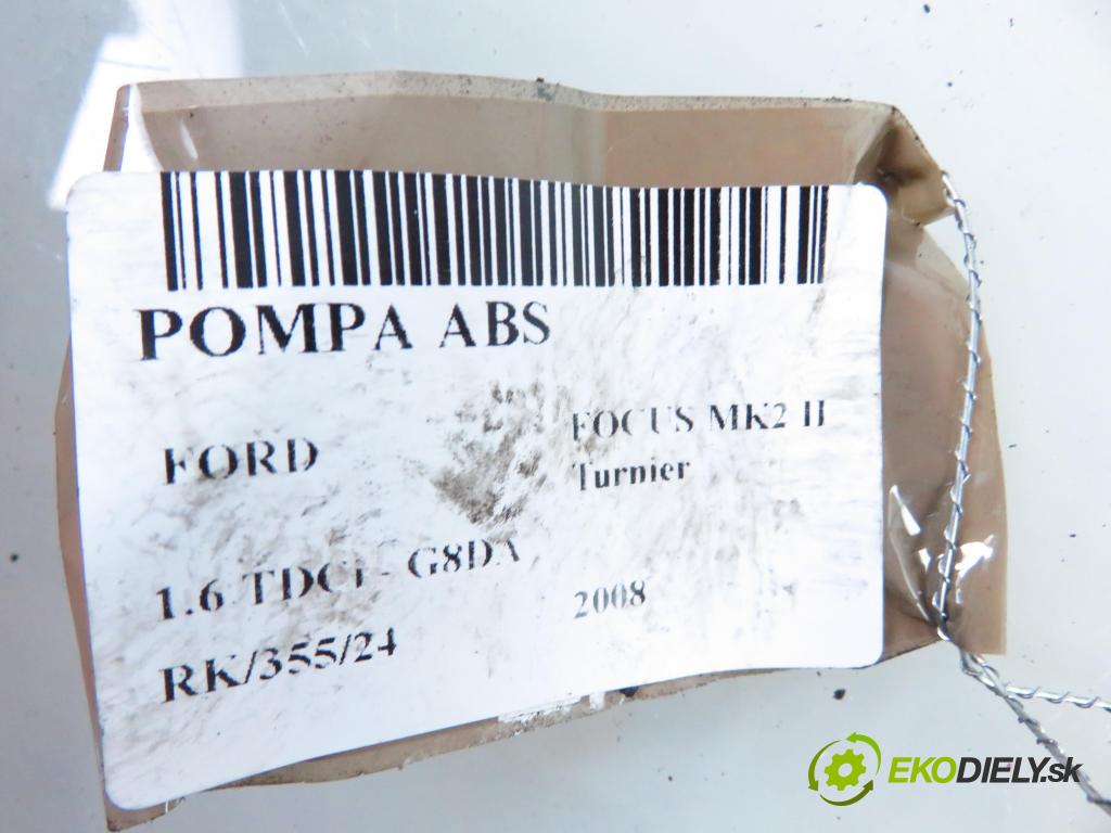 FORD FOCUS II Turnier (DA_, FFS, DS) KOMBI 2008 80,00 1.6 TDCi - G8DA 1560,00 Pumpa ABS 10096001273 (Pumpy ABS)