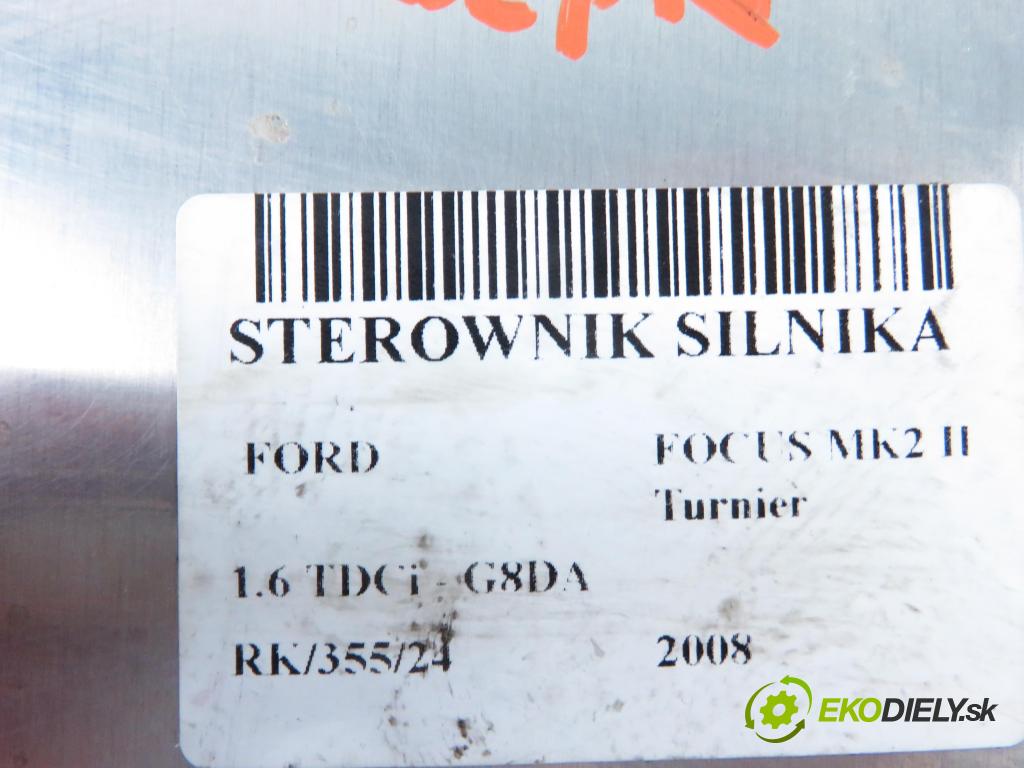 FORD FOCUS II Turnier (DA_, FFS, DS) KOMBI 2008 80,00 1.6 TDCi - G8DA 1560,00 řídící jednotka motora 8M5112A650XC ; 0281015242