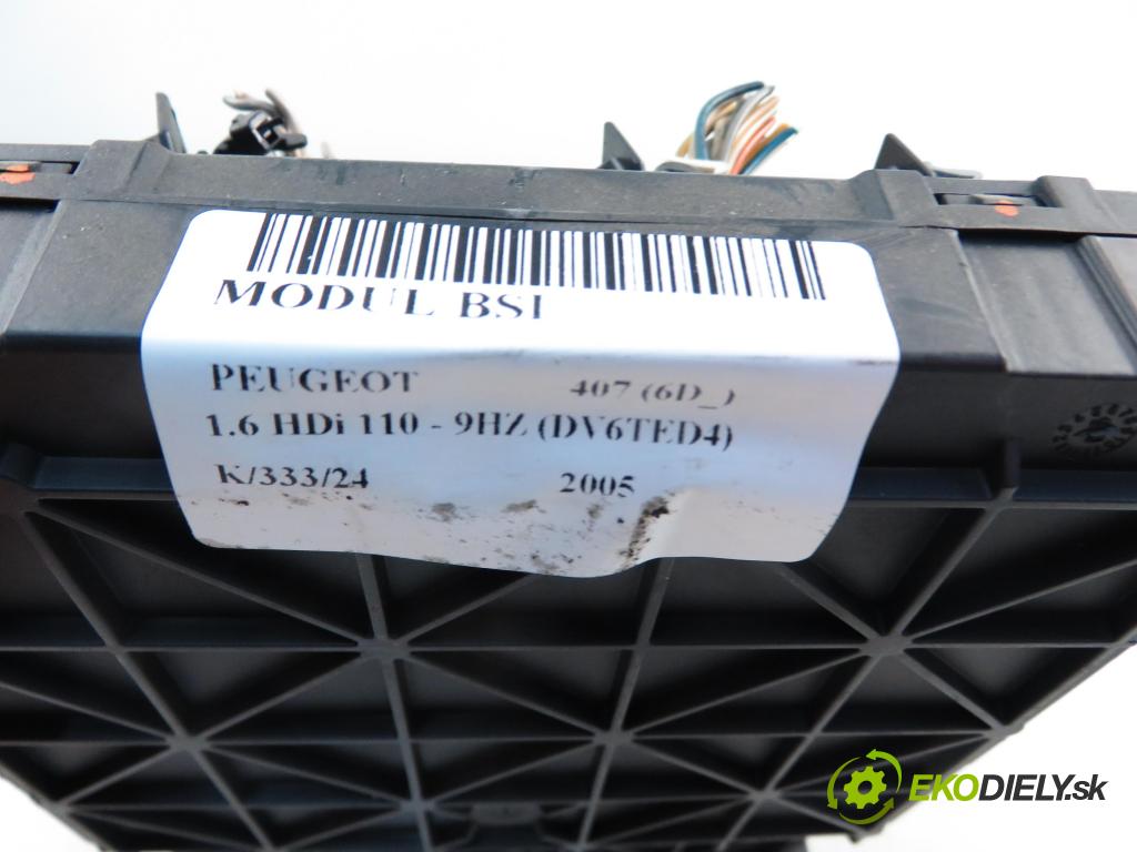 PEUGEOT 407 (6D_) SEDAN 2005 80,00 1.6 HDi 110 - 9HZ (DV6TED4) 1560,00 MODUL BSI 9662463580 ; S120104500N
