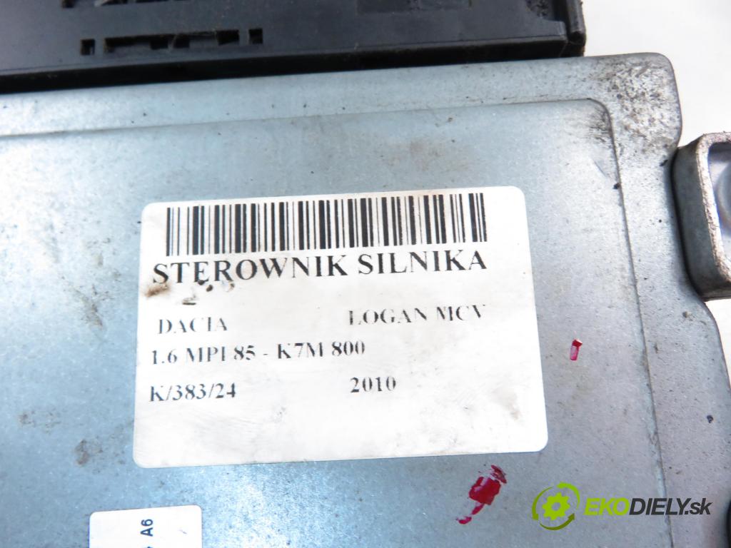 DACIA LOGAN MCV (KS_) KOMBI 2010 64,00 1.6 - K7M 710 1598,00 Riadiaca jednotka Motor S110140023A ; 8200661124 ; 8200598393