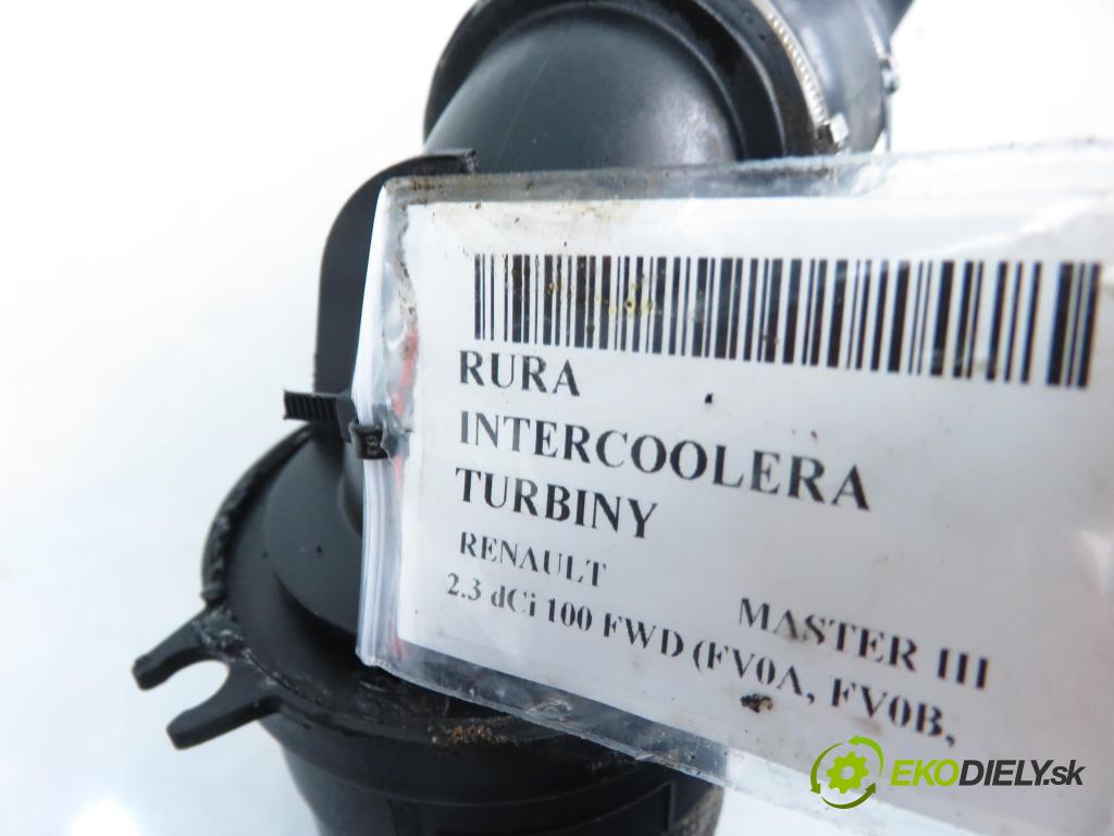 RENAULT MASTER III Skrzynia (FV) FURGON 2011 74,00 2.3 dCi 100 FWD - M9T 676 2298,00 Rúra intercoolera turba 8200730576B ; 8200730589C