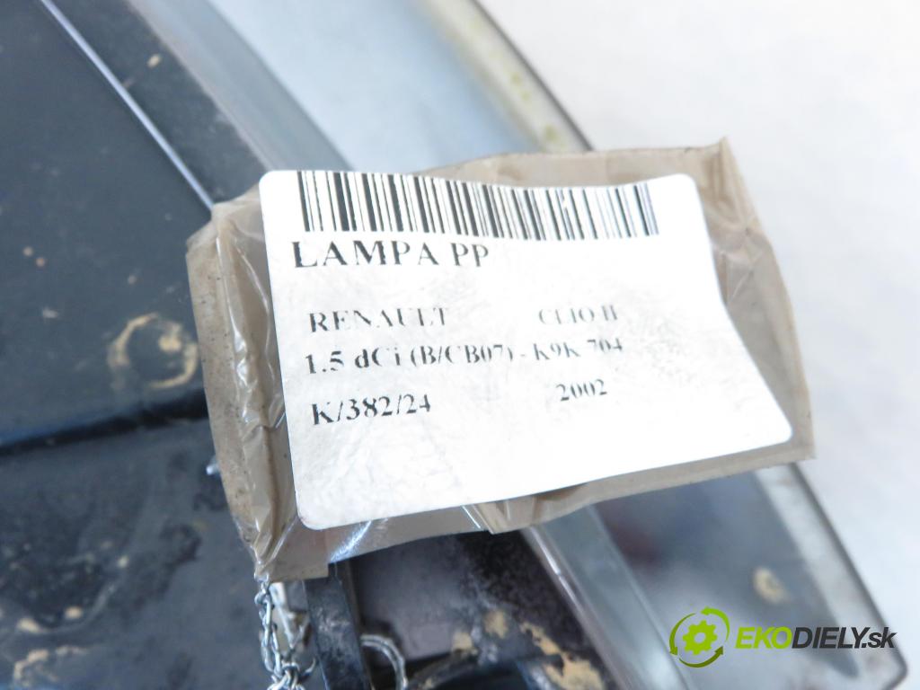 RENAULT CLIO II (BB_, CB_) HB 2002 48,00 1.5 dCi 65 - K9K 704 1461,00 Svetlo PP