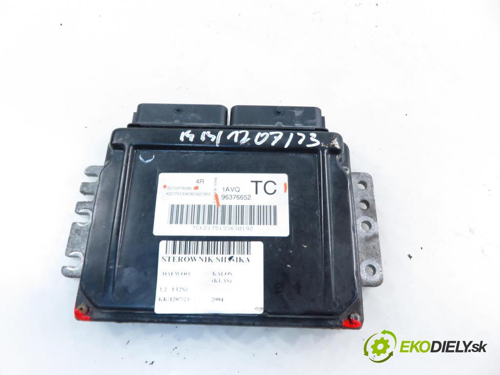 DAEWOO KALOS (KLAS) HB 2004 53,00 1.2 - F12S3 1150,00 Riadiaca jednotka Motor S010016040 ; 96376652TC