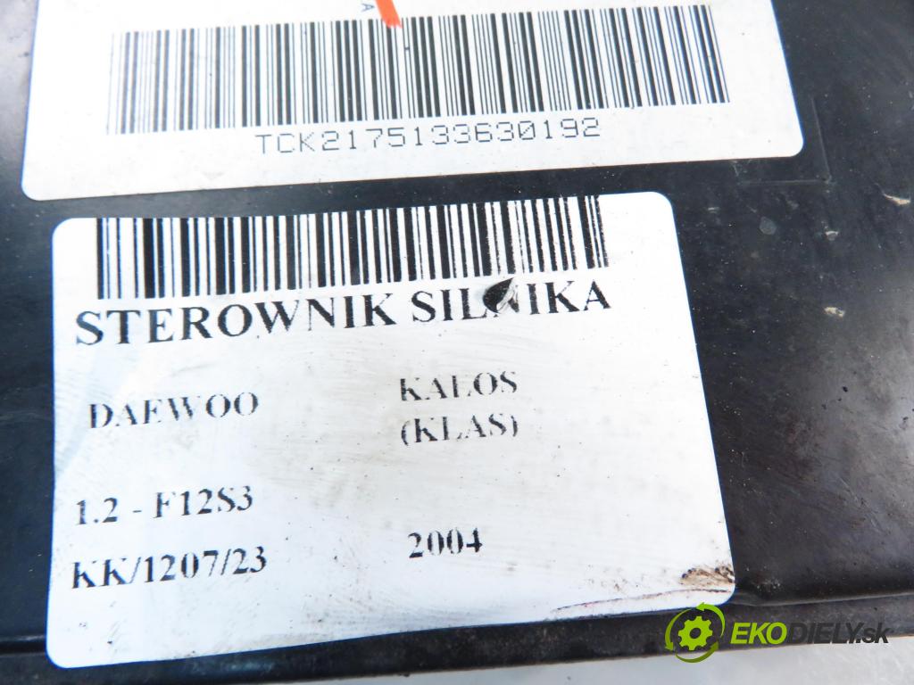 DAEWOO KALOS (KLAS) HB 2004 53,00 1.2 - F12S3 1150,00 Riadiaca jednotka Motor S010016040 ; 96376652TC