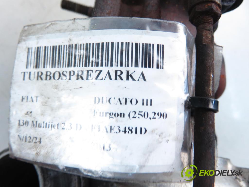 FIAT DUCATO Furgon (250_, 290_) FURGON 2013 96,00 130 Multijet 2.3 D - F1AE3481D 2287,00 Turbodúchadlo 4913511062 (Turbodúchadlá (kompletné))