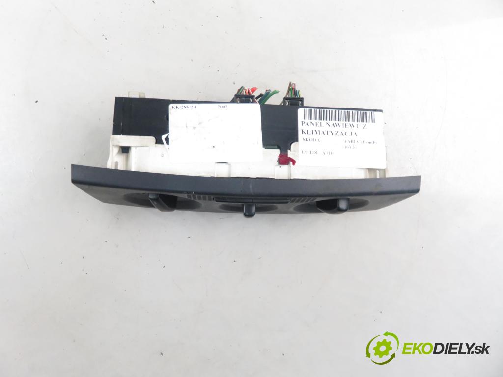 SKODA FABIA I Combi (6Y5) KOMBI 2002 74,00 1.9 TDI - ATD 1896,00 Panel topení KLIMATIZACE: